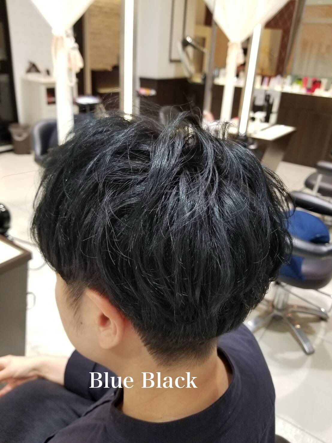 【大人ショート×ブルーブラック】